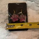 Cat Paws Dangle Earrings Pink Photo 2