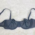 New CUUP The Balconette Mesh Bra Size 32C Dark Gray Underwire Balconet Sheer Photo 5
