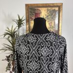 New Directions Women Blouse M Round Neck 3/4 Sleeve Boho Lagenlook Pullover Size M Photo 6