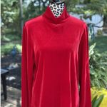 Lands End Velvet Mock Neck Top Women’s XL 18 Photo 1