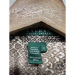 Ralph Lauren Lauren Womens Button Up Shirt 1X Brown Snake Animal Print Cotton Photo 2