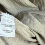 Flax Slipster 1G Natural Cream Maxi Linen Dress Sleeveless Photo 6