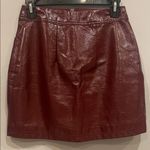 Wild Fable Stylish Burgundy faux Leather Skirt  xs Photo 1