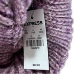 EXPRESS  Womens knit beanie hat new berry pink-purple Photo 4