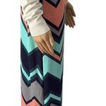 Rue 21 NWT Multicolor Chevron Print Knit Fold Over Pull On Maxi Skirt Size Medium Photo 1