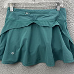 Lululemon Play Off The Pleats Mid Rise Skirt Teal Lagoon Athletic Tennis Women 4 Photo 0