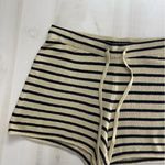 MONROW knit striped high rise soft stretchy shorts lounge travel revolve XL Tan Photo 1