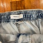 Forever 21 Light Washed Cuffed Cargo Jeans Photo 1