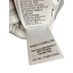 Brunello Cucinelli NWT Cotton Embellished Striped Shirt Dress in White Size XL Photo 5