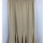 Susan Graver Beige Flared Hem Skirt XXS Photo 1