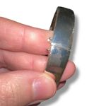 Ralph Lauren Vintage RLL Lauren  Bangle Bracelet Cuff Magnetic Close Silver Tone Photo 5