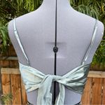 Victoria's Secret Victoria’s Secret Silk Napkin Scarf Tie Top Green with Beading size M/L Photo 4