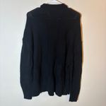 Pistola  Black Cotton Knit Crew Neck Long Sleeve Pullover Sweater Size‎ Medium Photo 6