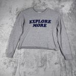 Spiritual Gangster  Sweatshirt Explore More Gray Cropped Raw Hem‎ Womens Small Photo 1