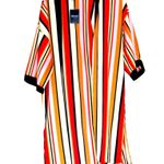 Forever 21 NWT Striped Satin Kimono Open Front Cardigan SZ-Small No Belt Photo 4