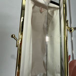 Vintage Floral Kiss Lock Clutch Purse with Mirror Gold Frame Evening bag Pink Photo 6