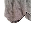 Wilfred S Brown long sleeve knit scalloped hem crop top stretch fitted Photo 2