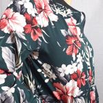 Pink Owl Floral Women's Dark Green Jacket Photo 5