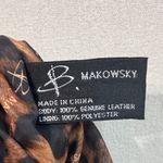 B. Makowsky Brown and Yellow Patchwork Shoulder Bag Photo 8