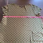 FH Clothing Co. Polka Dot Top with Pocket Casual Green XL Funky USA Comfy Artsy Photo 4
