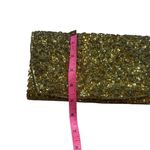 La Regale 50s 60s Vintage  Gold Beaded Sequin Satin Clutch Photo 8