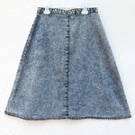 Forever 21 Front zipper acid wash denim skirt Photo 6