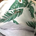 INC  Summer Straw Tote Palm Leaves Photo 4