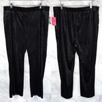 Vince Camuto NWT  Velvet Sparkly Glitter Straight Wide Leg Pull On Pants Plus 1X Photo 1