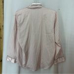 Victoria's Secret Victoria’s Secret Glazed Satin Long Pajama Set Striped Medium Pink Photo 8