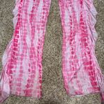 Pink & White Tie Dye Bikini CoverUp Pants Photo 9