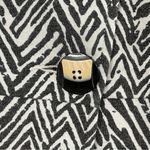 CAbi Zig Zag Knit Ponte Jacket Style 3034 Size MEDIUM Black White Photo 5