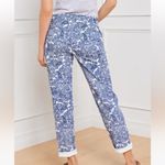 Talbots  Blue & White Paisley Print Relaxed Fit Chino pant 10-playful paisley Photo 1
