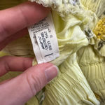 Aerie  Yellow Floral Tiered Ruffle Mini‎ Skirt Large Boho Cottagecore Lace Trim Photo 8