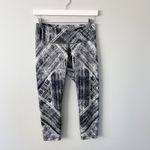 Lululemon Wunder Under Crop II *Full-On Luon in Heat Wave White Black Photo 8