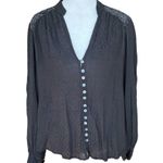 Free People  Canyon Rose High Low Blouse Photo 3