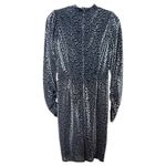 Calvin Klein  Metallic Animal Print Ruched Bodycon Dress Size 6‎ Party Formal EUC Photo 7