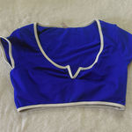 Free People  Blue Athletic Crop Top Photo 0