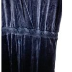 Anthropologie Saturday Sunday Navy Velour Short Sleeve Jumpsuit Size XS Photo 1