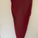 Free People  Twist and Shout draped asymmetrical skirt Red Size Small Photo 12