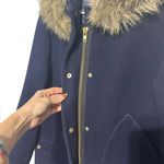 chateau vail parka navy blue 14 wool j.crew Photo 6