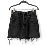 Citizens of Humanity Astrid Premium Vintage Frayed Denim Mini Skirt Photo 1