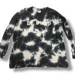 Isabel Maternity Sweatshirt "Le Bump" Tie Dye Long Sleeve Crew Neck Size XXL Black Photo 0
