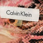 Calvin Klein Pink Snakeskin Print Pencil Skirt Size 4 Photo 5