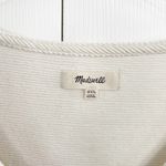 Madewell  Ottoman Jacquard Ruched-Front Top in Antique Cream Photo 2