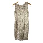 Adrianna Papell NEW Beige Lace Sheath Dress – Women’s Size 2 Photo 1