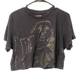 True Religion  Size Medium Black Oversize Buddha Short Sleeve Bella Crop Photo 0