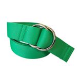 Ganni Island Green Webbing Double Ring Belt - One Size Fits Many Photo 7