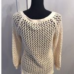 American Eagle  Medium M Crocheted Open Weave Sweater Long Sleeve Photo 1