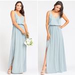 Show Me Your Mumu Kendall Maxi Dress in Silver Sage Crisp Bridal size XL NEW Photo 1