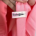 Vintage 50/60s Shadowline Chemise Nightgown Nylon Size S Pink Floral Pockets Photo 2